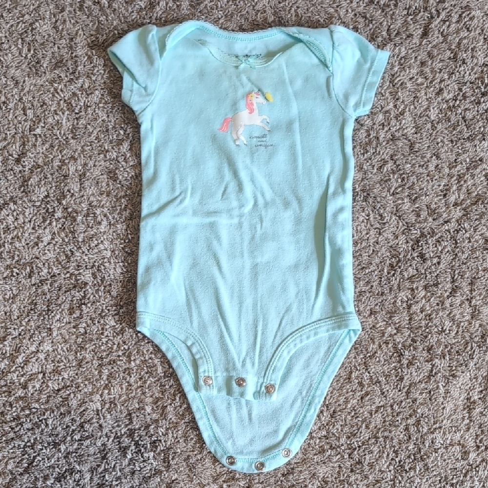 Carter's Blue Bodysuit Soft Cotton One Piece